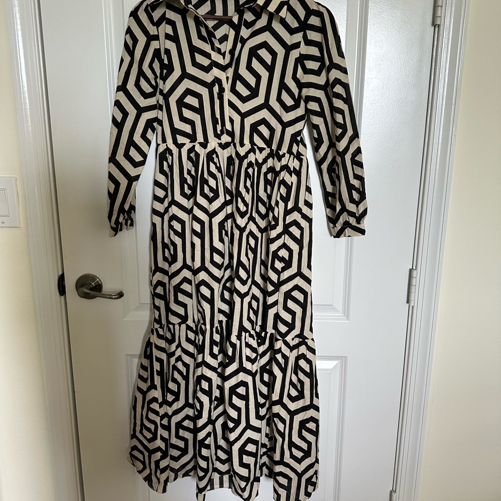 Zara geometric dress